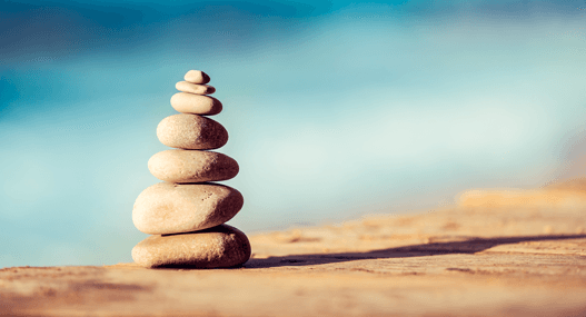 Image of pebbles stacked on top of each other